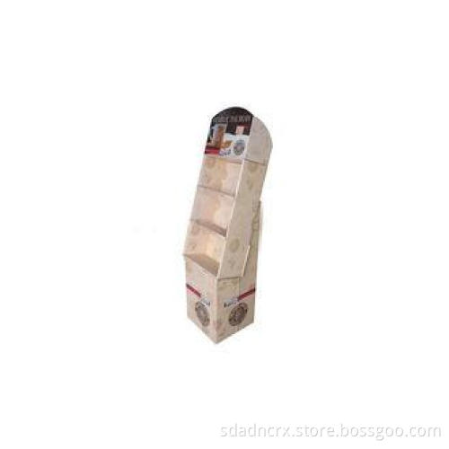 Environmental Retail Cardboard Floor 3 Tier Displays Stand